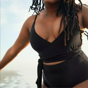 Aerie wrap bathing suit size medium